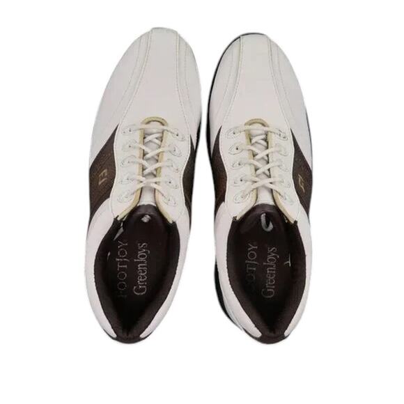 FootJoy Golf Shoes Mens 8 Saddle Oxford GreenJoys Sport Cleat Spikes Classic Low - Picture 7 of 15